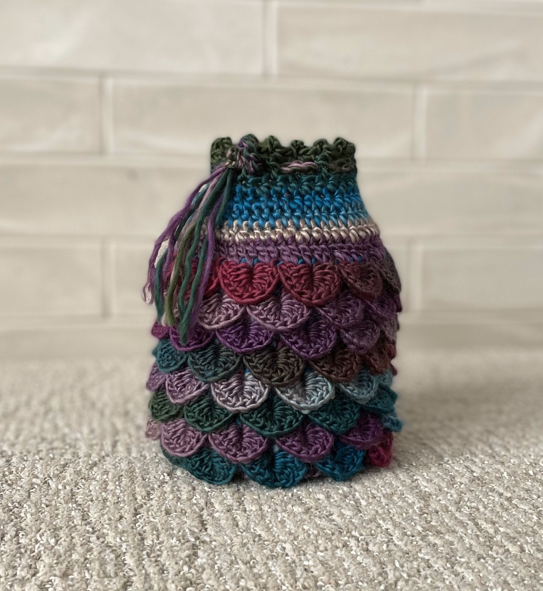 Egg Crochet Dragon Scale Dice Bag Pattern Dragon Scale Egg Dice