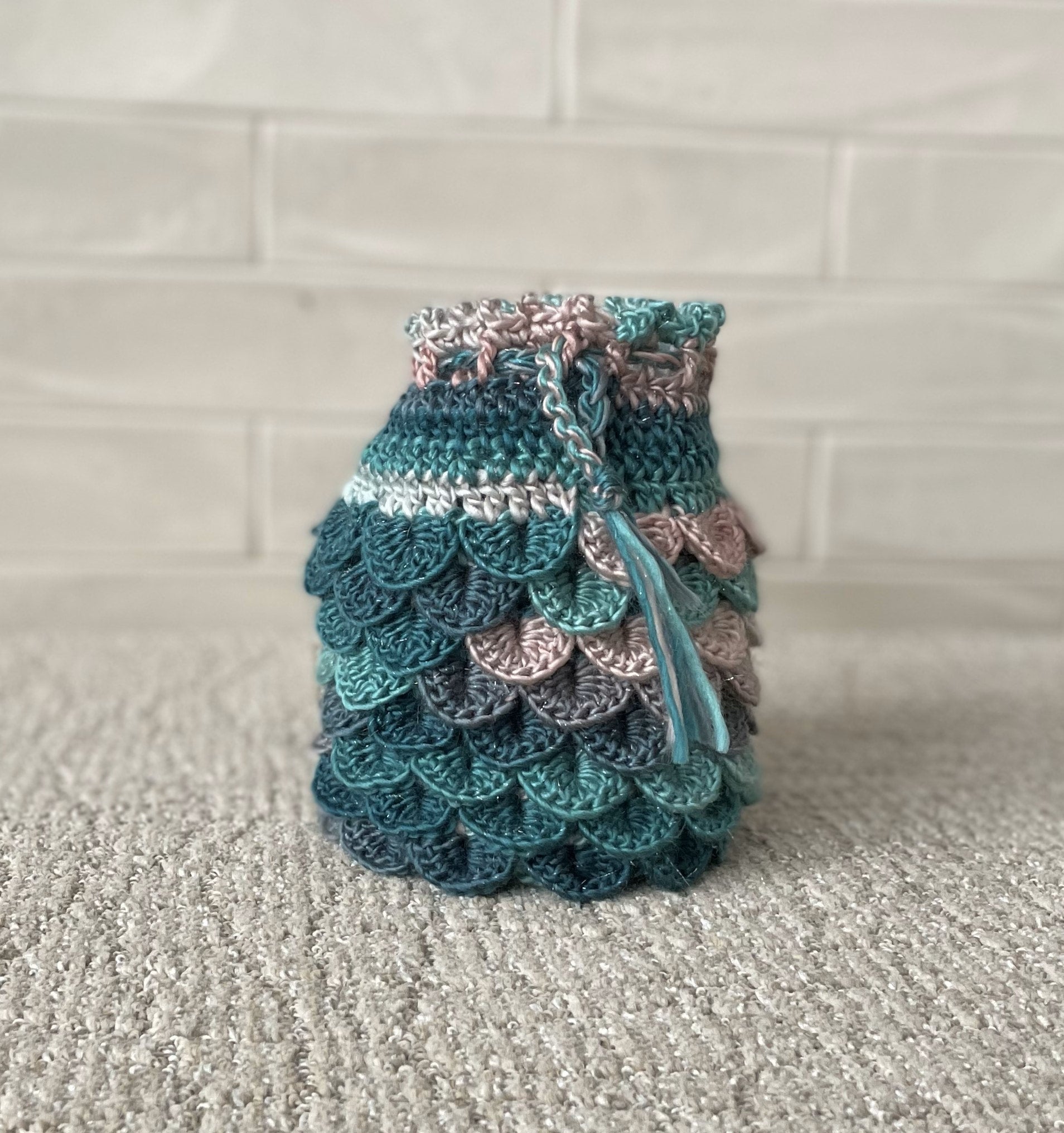 Crochet dragon egg bag best sale